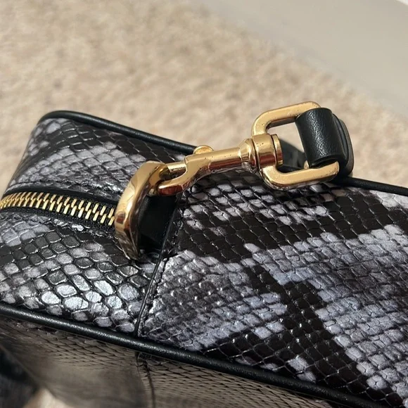 Anine Bing | Alice Crossbody Bag in Blue Python - Picture 4 of 9